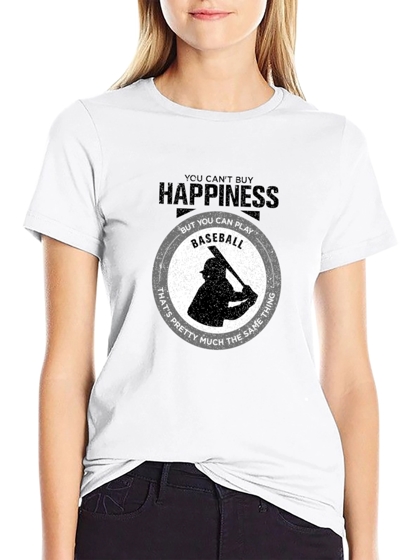 Happiness Baseball T-Shirt