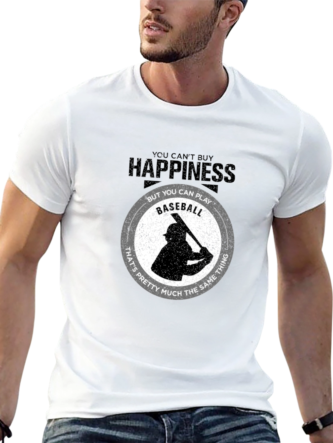 Happiness Baseball T-Shirt