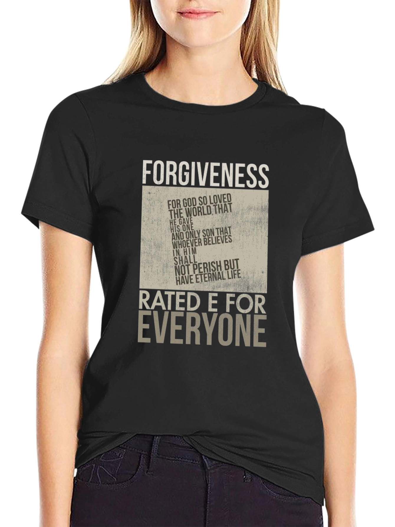 Forgiveness Rated E for Everyone Graphic T-Shirt