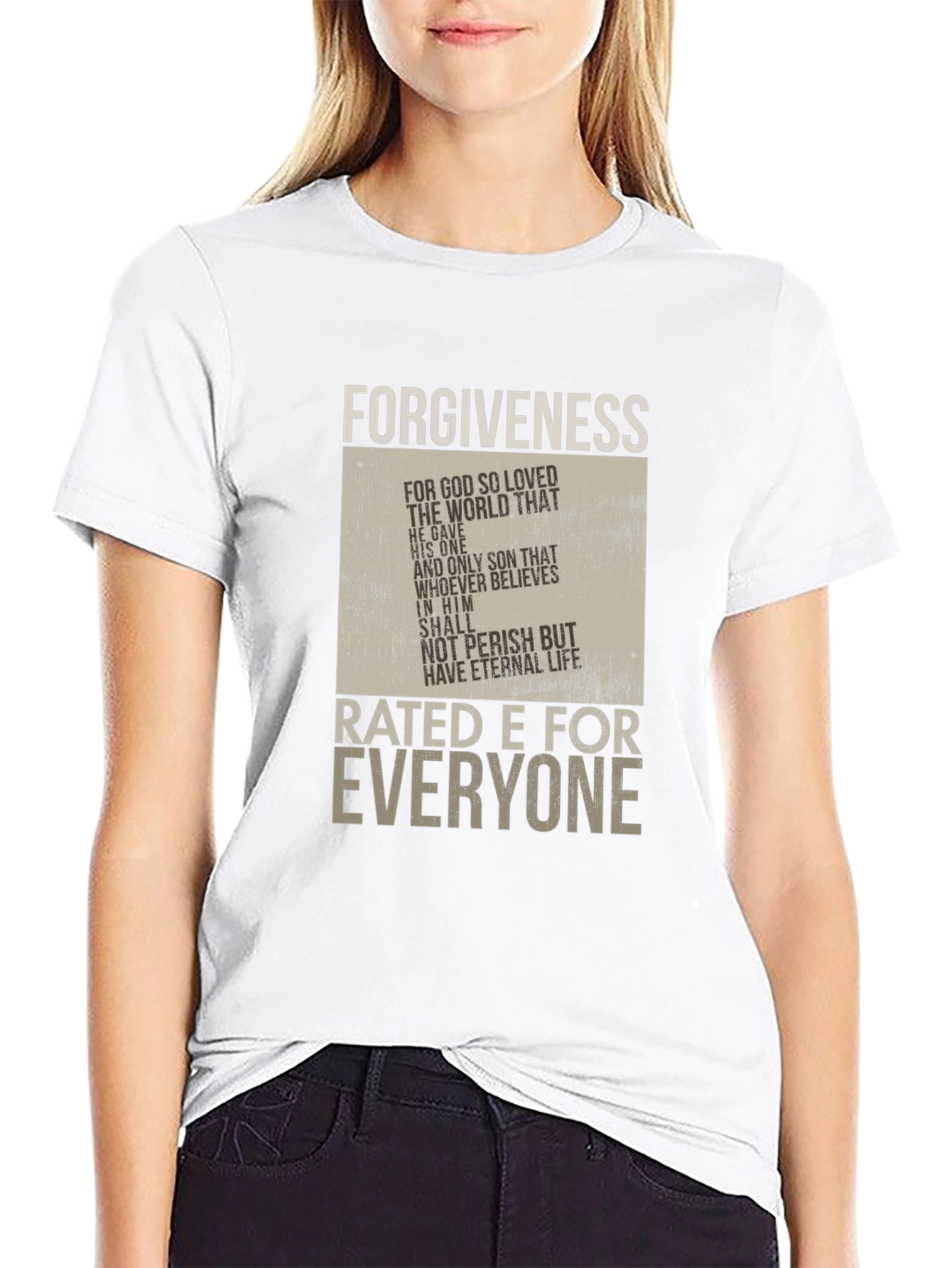 Forgiveness Rated E for Everyone Graphic T-Shirt