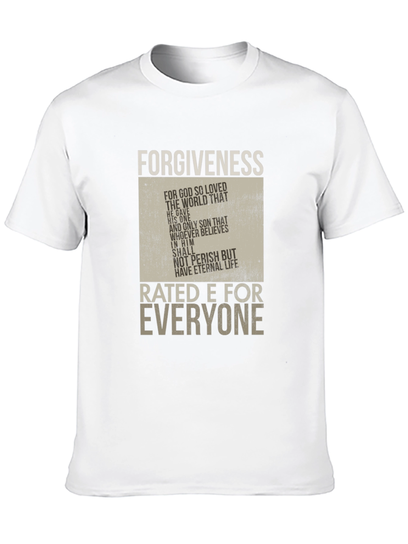 Forgiveness Rated E for Everyone Graphic T-Shirt
