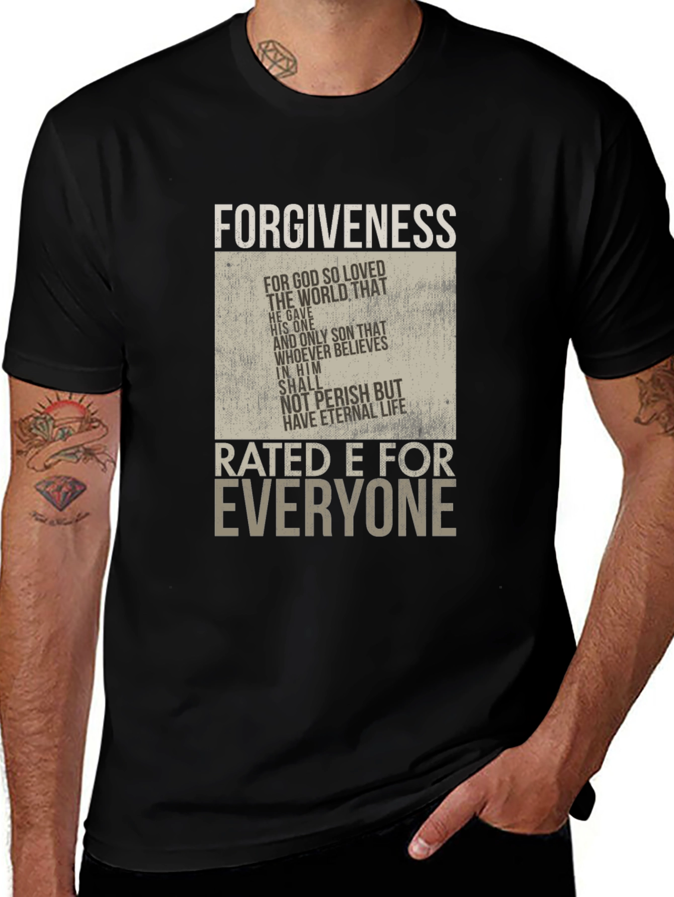 Forgiveness Rated E for Everyone Graphic T-Shirt