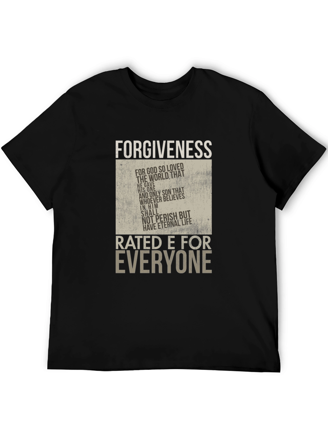 Forgiveness Rated E for Everyone Graphic T-Shirt