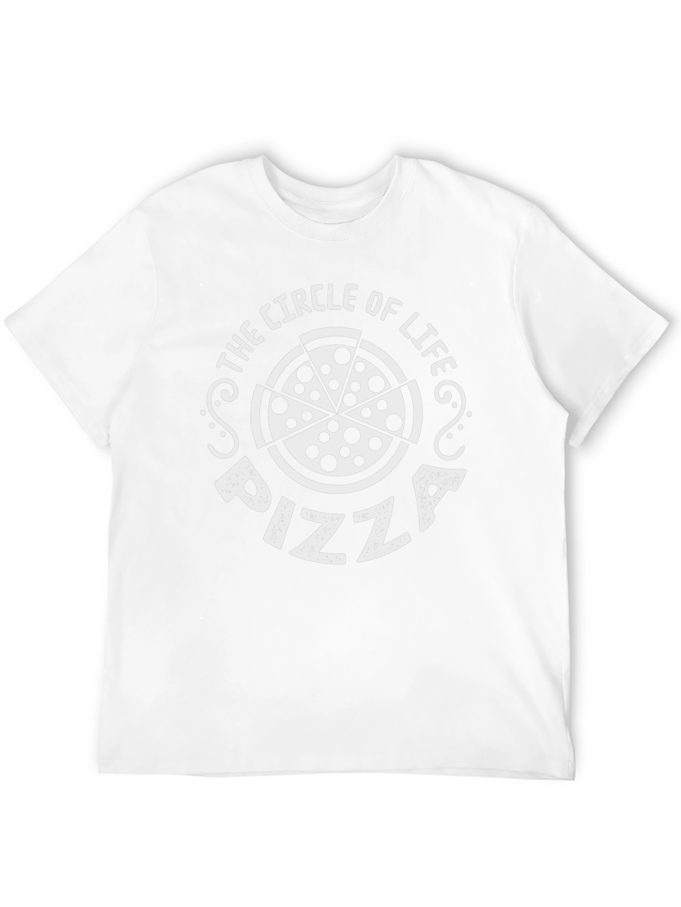 Pizza Circle of Life Graphic Tee - Black T-Shirt
