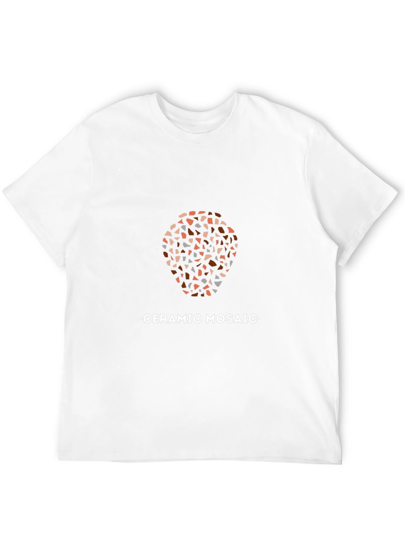 Ceramic Mosaic Graphic Tee - Stylish Mens T-Shirt
