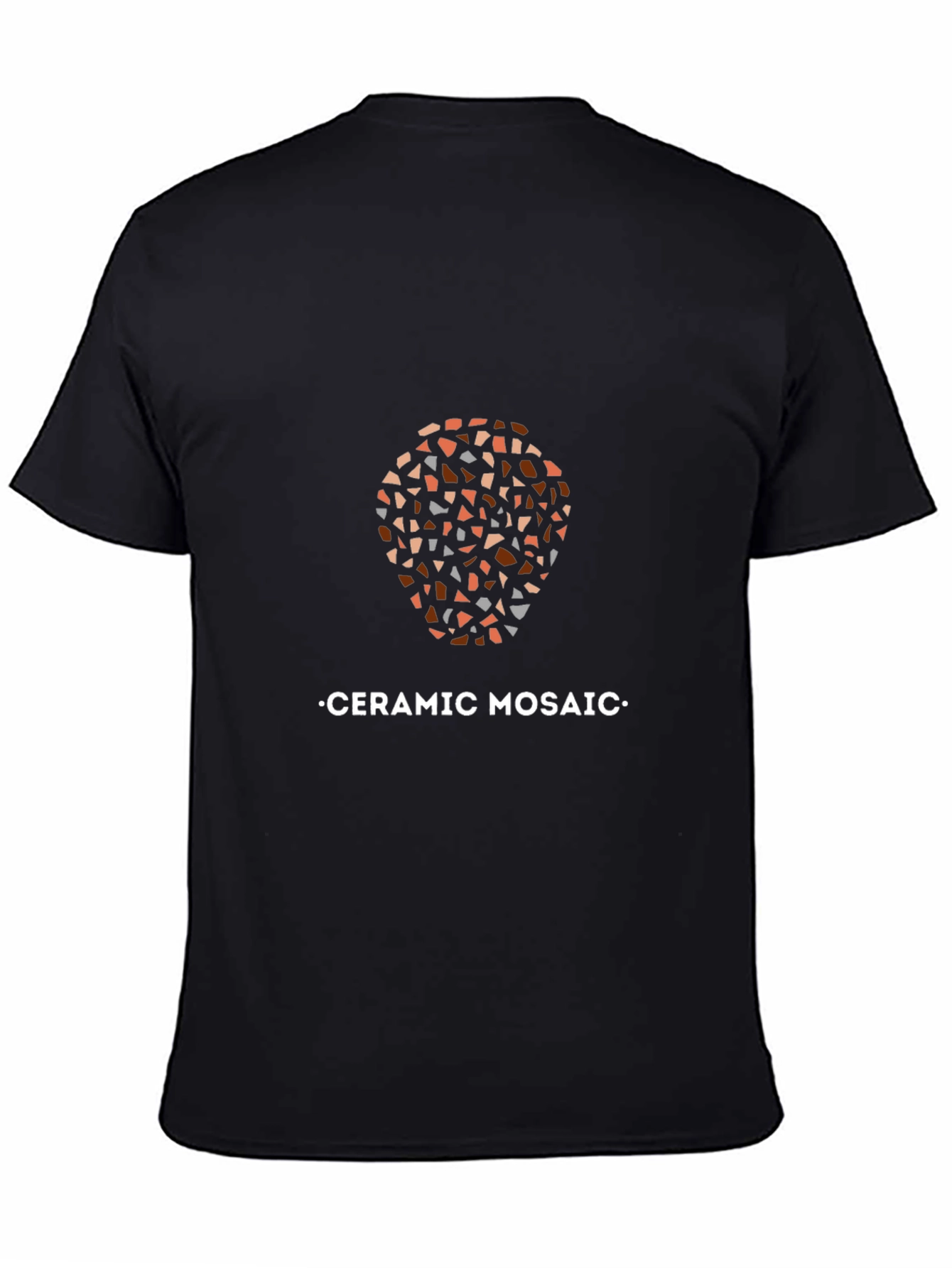 Ceramic Mosaic Graphic Tee - Stylish Mens T-Shirt