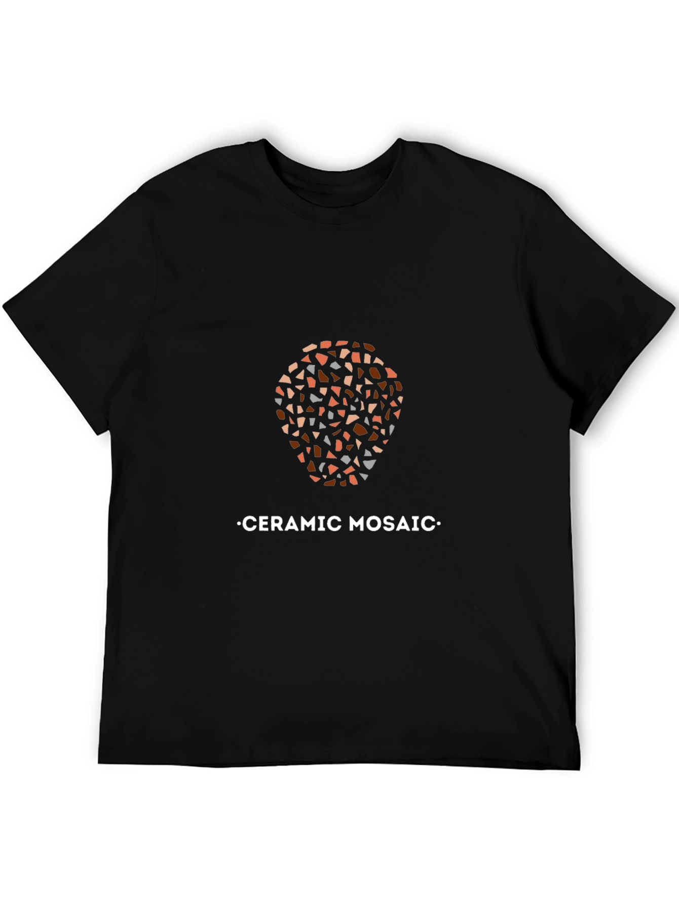 Ceramic Mosaic Graphic Tee - Stylish Mens T-Shirt