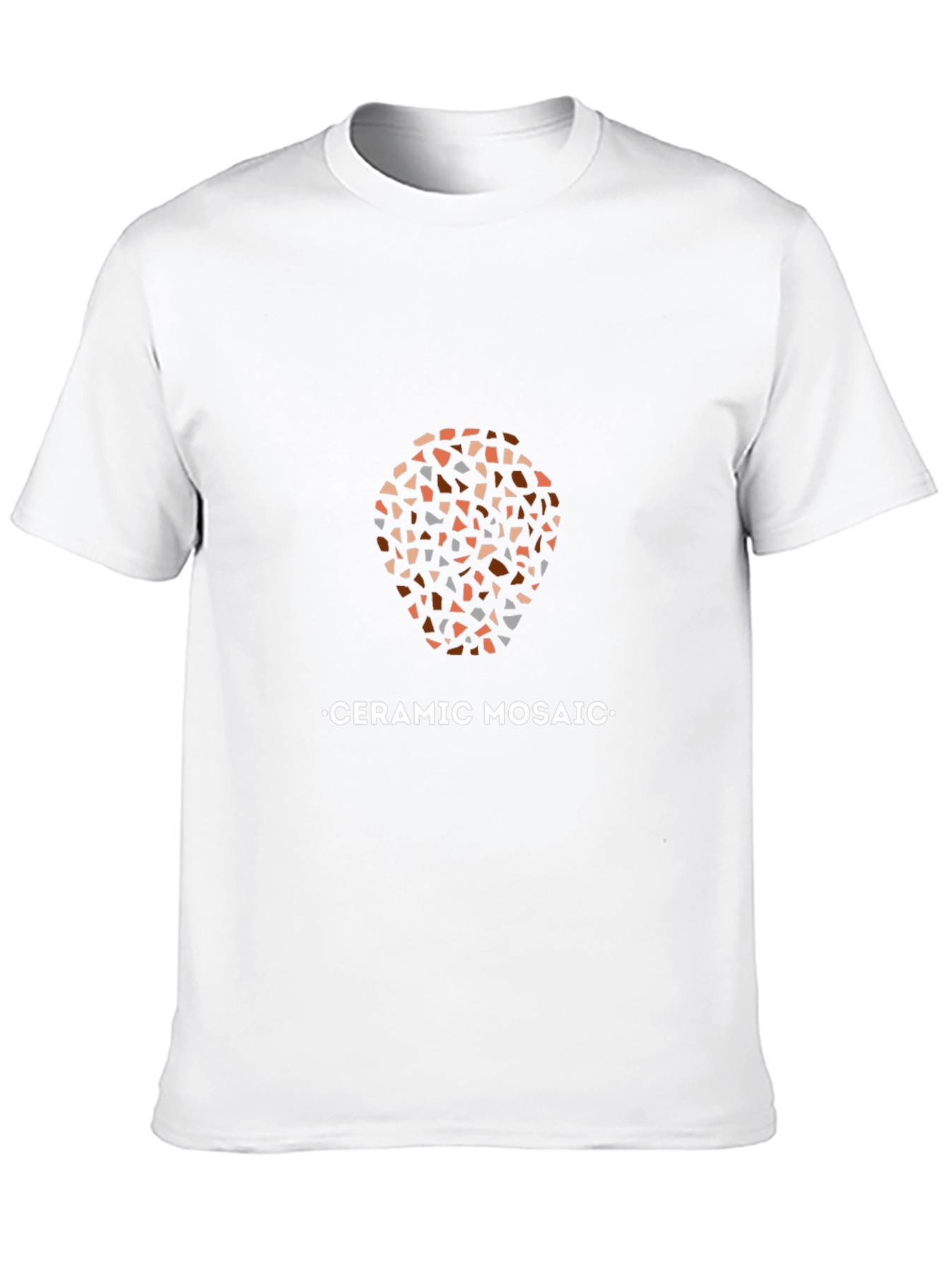 Ceramic Mosaic Graphic Tee - Stylish Mens T-Shirt