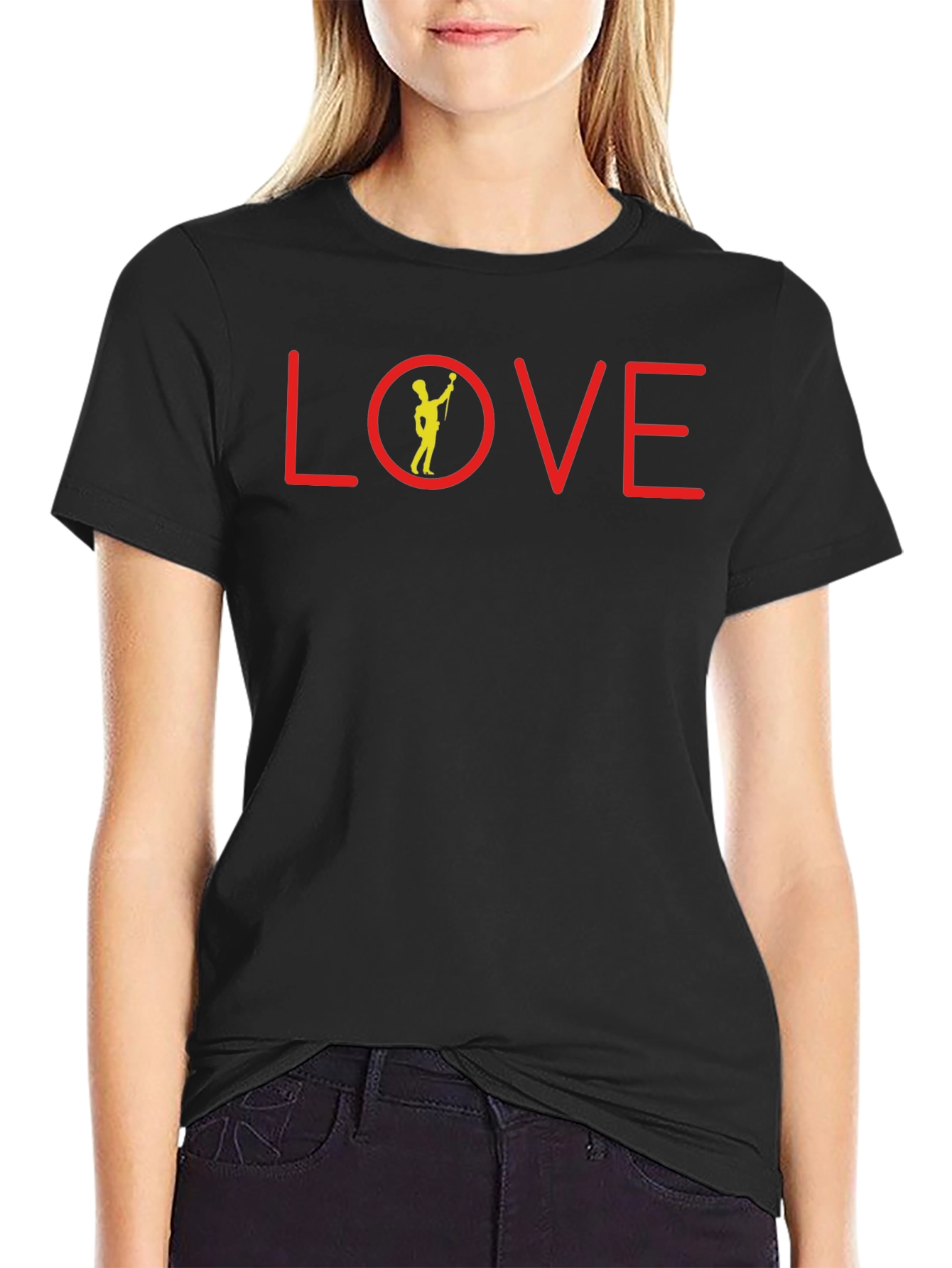 LOVE Graphic Tee - Musician Silhouette