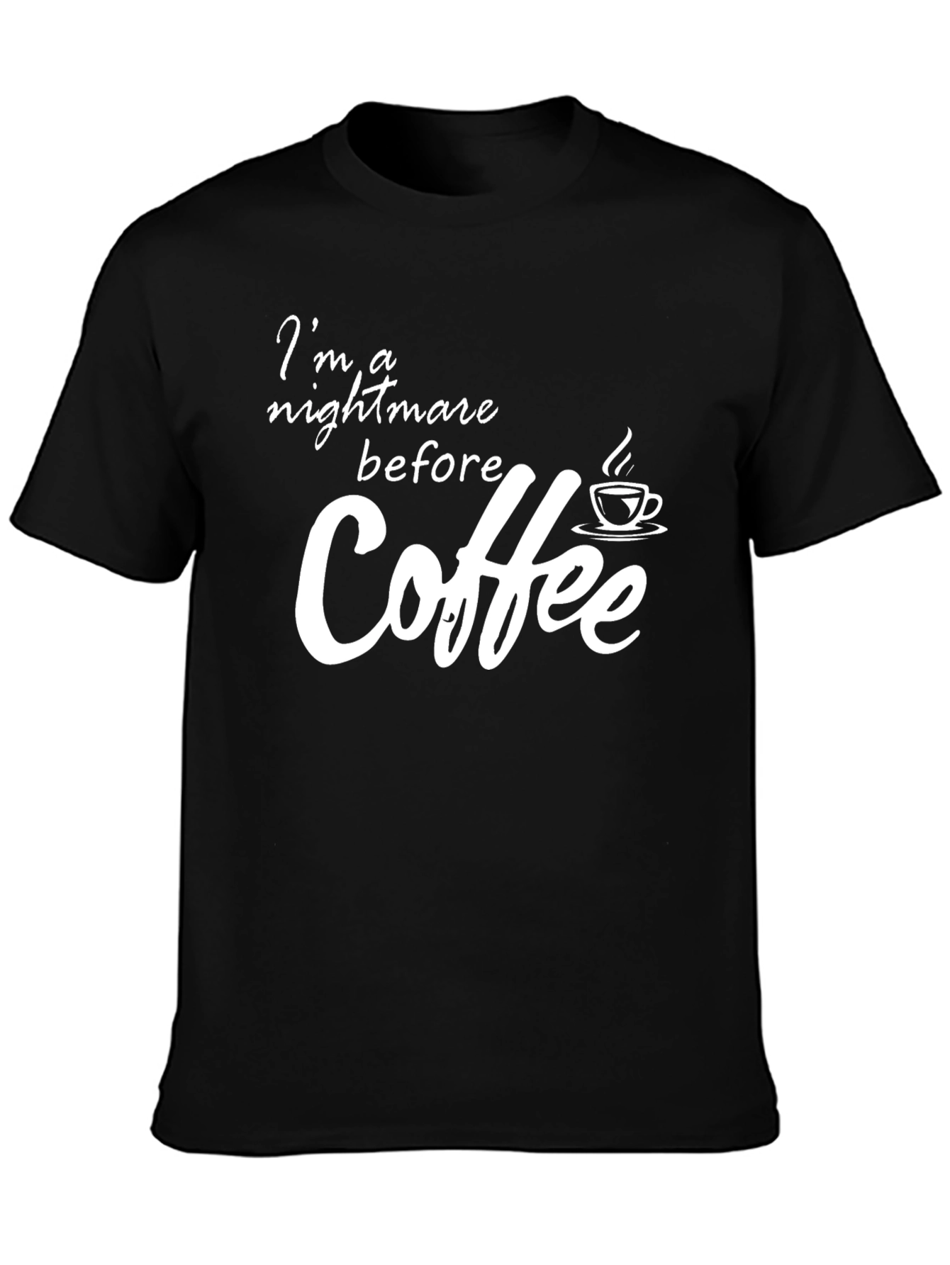 Nightmare Before Coffee Black T-Shirt