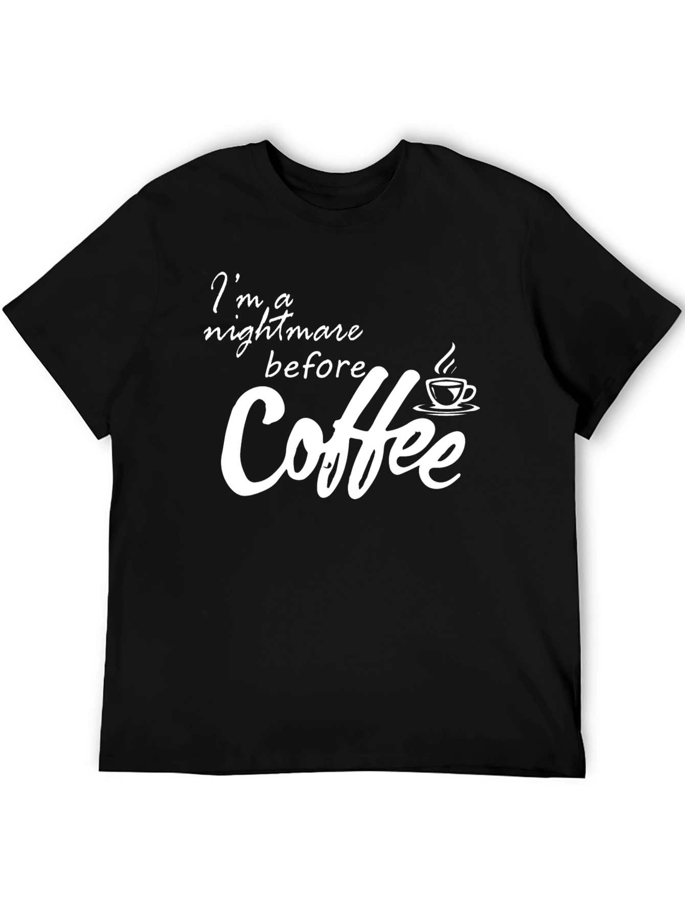Nightmare Before Coffee Black T-Shirt