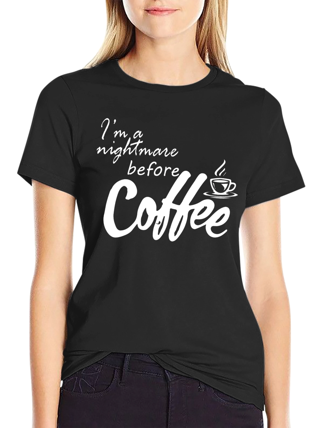 Nightmare Before Coffee Black T-Shirt