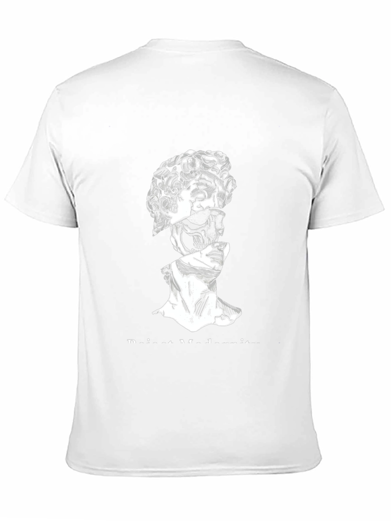 Modern David Skull Graphic Tee - Black
