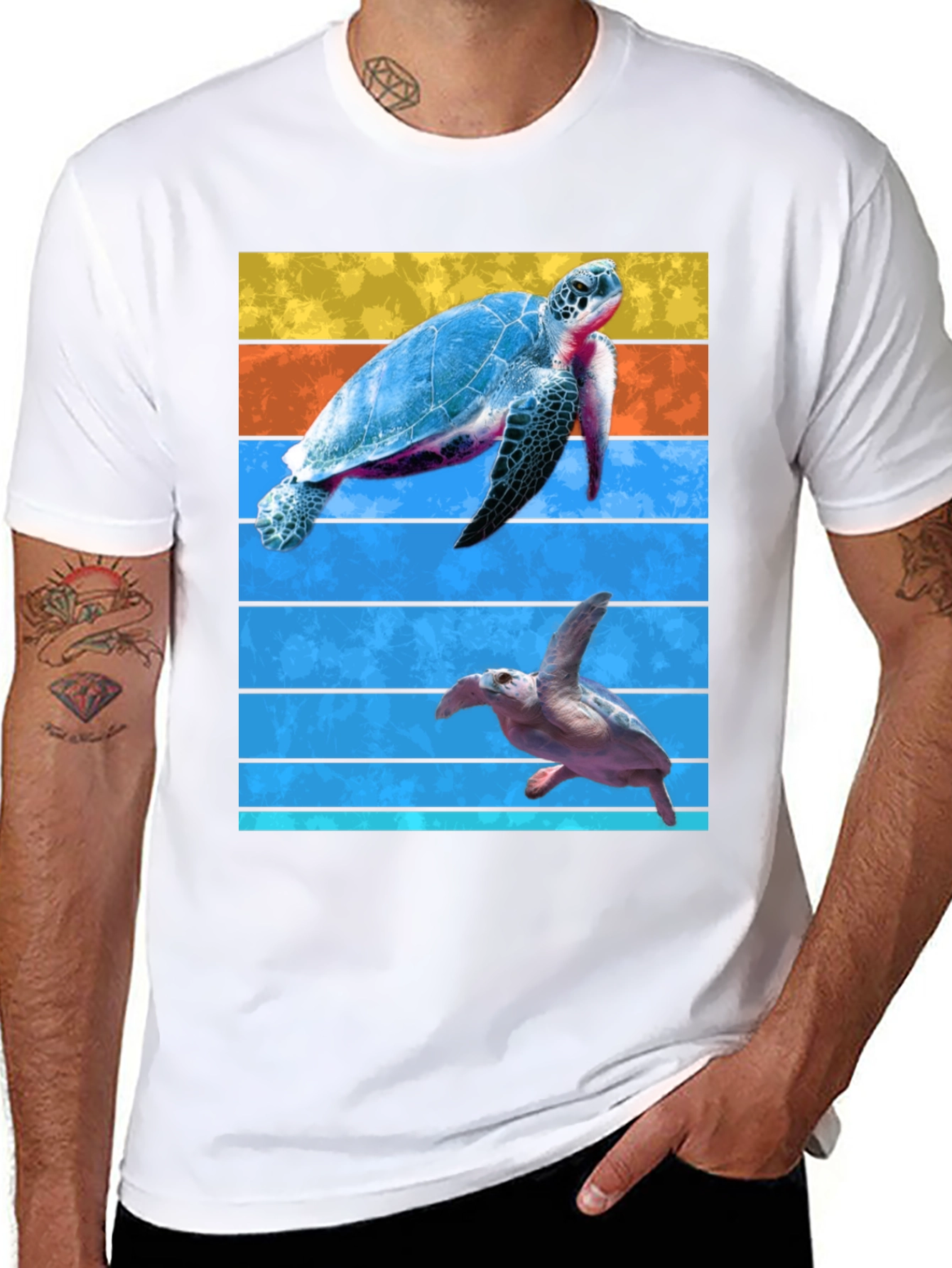 Turtle Graphic Tee - Ocean Lovers Black T-Shirt