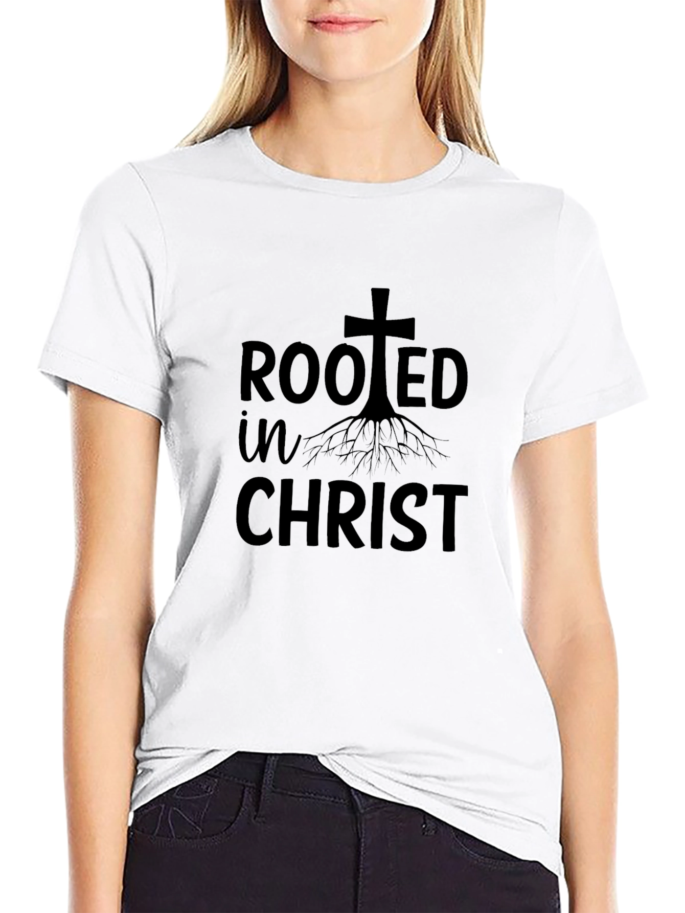 Rooted In Christ T-Shirt Religious Tee