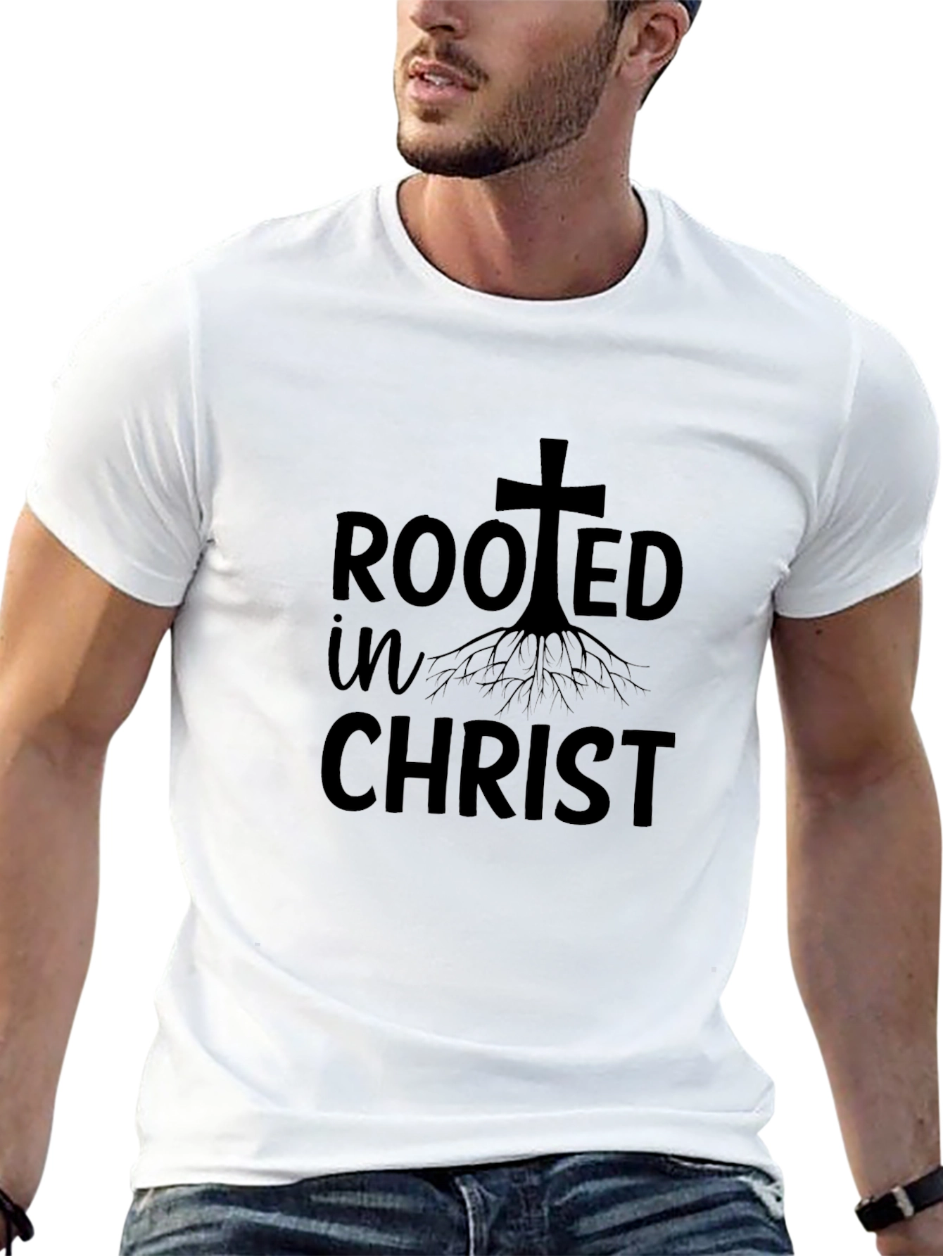 Rooted In Christ T-Shirt Religious Tee