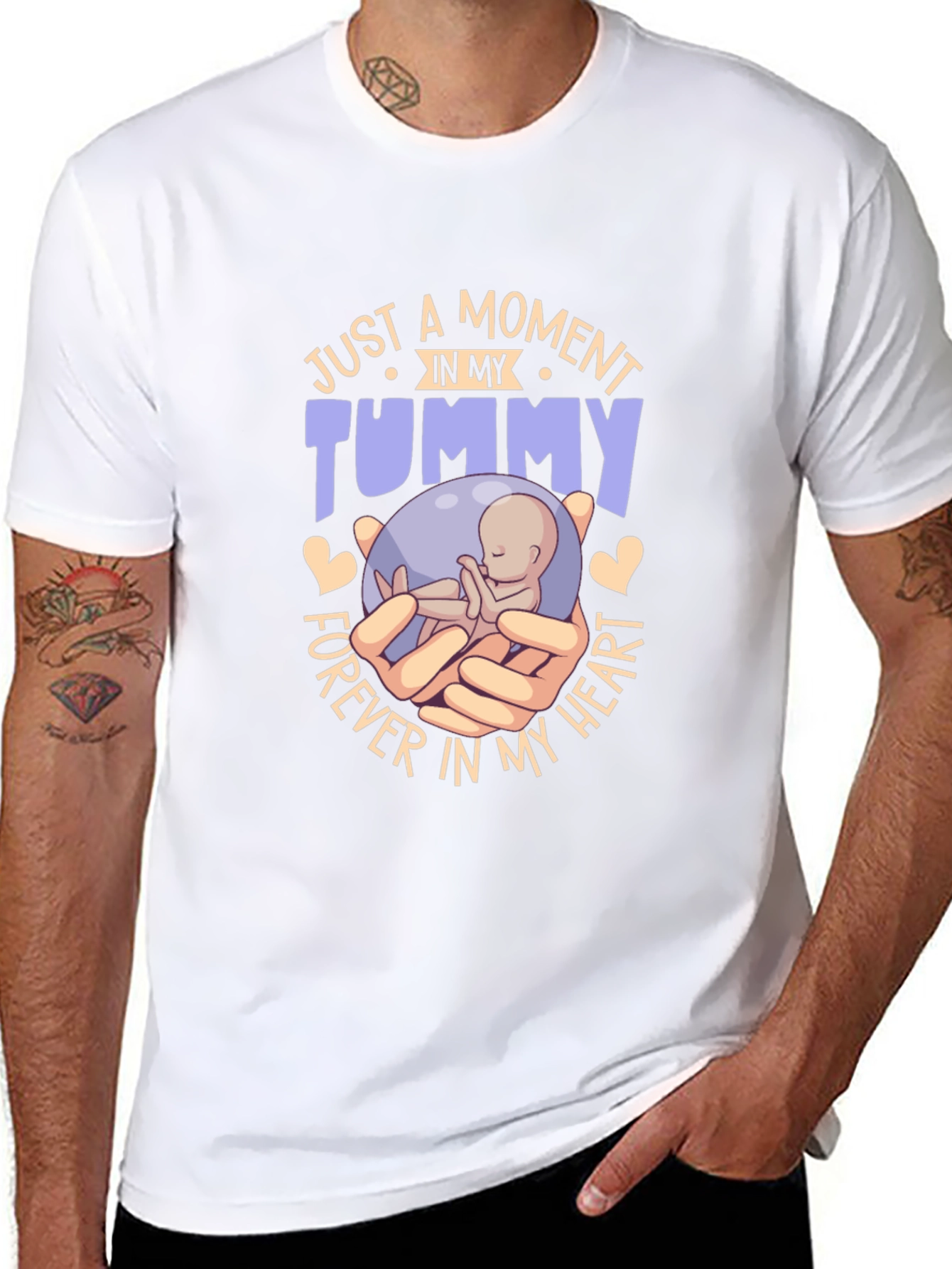 Pregnancy Announcement T-Shirt: Tummy Forever in My Heart
