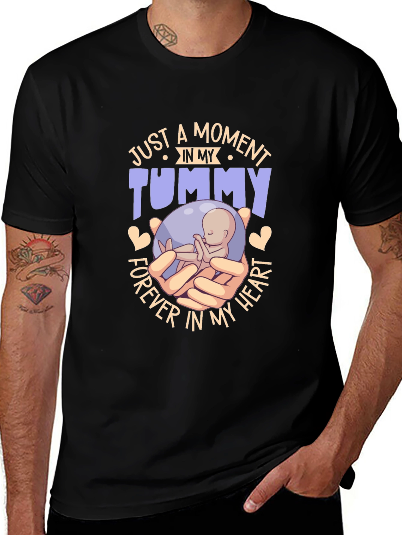 Pregnancy Announcement T-Shirt: Tummy Forever in My Heart