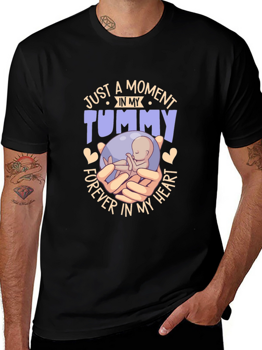 Pregnancy Announcement T-Shirt: Tummy Forever in My Heart