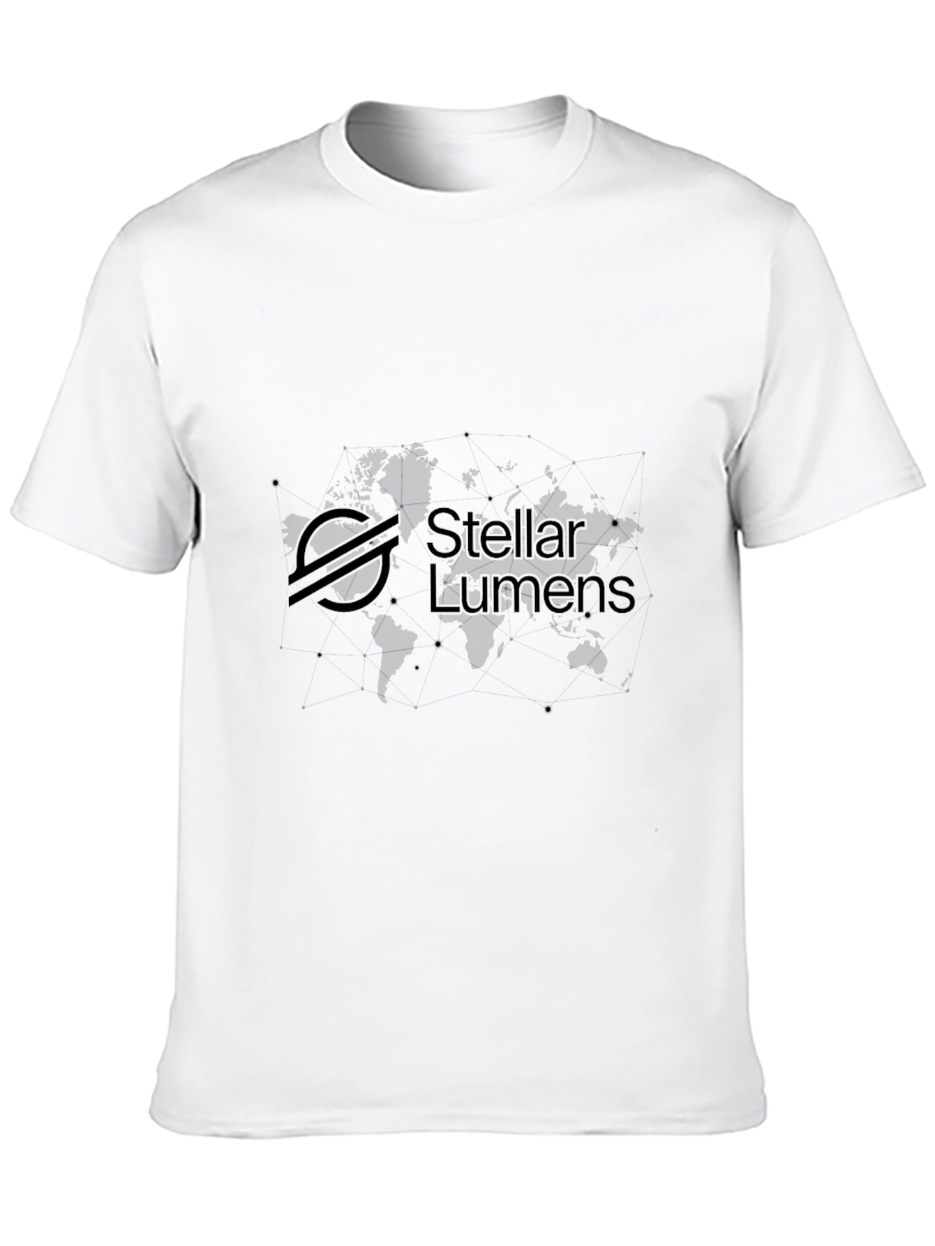 Stellar Lumens Black T-Shirt - Crypto Inspired Fashion