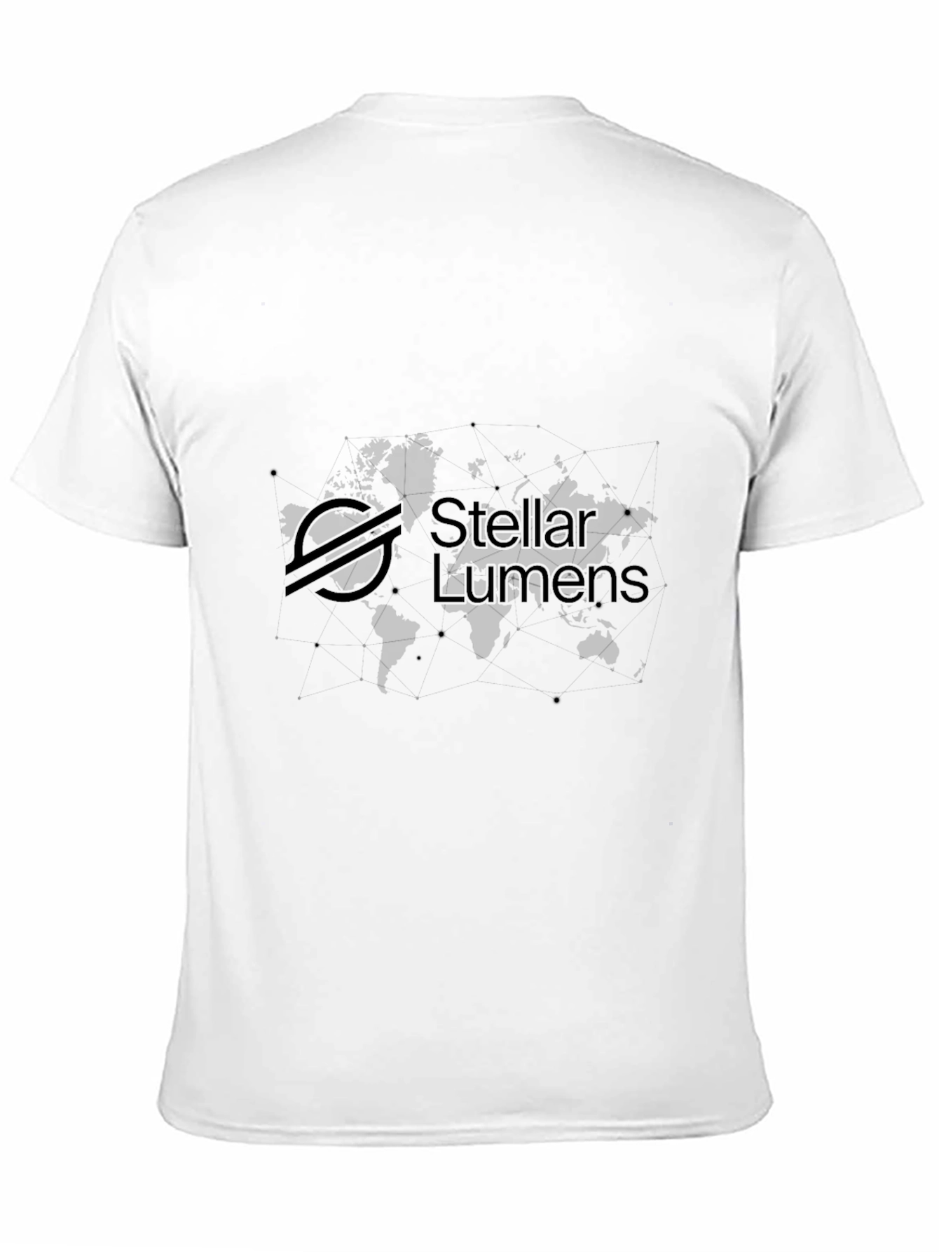 Stellar Lumens Black T-Shirt - Crypto Inspired Fashion