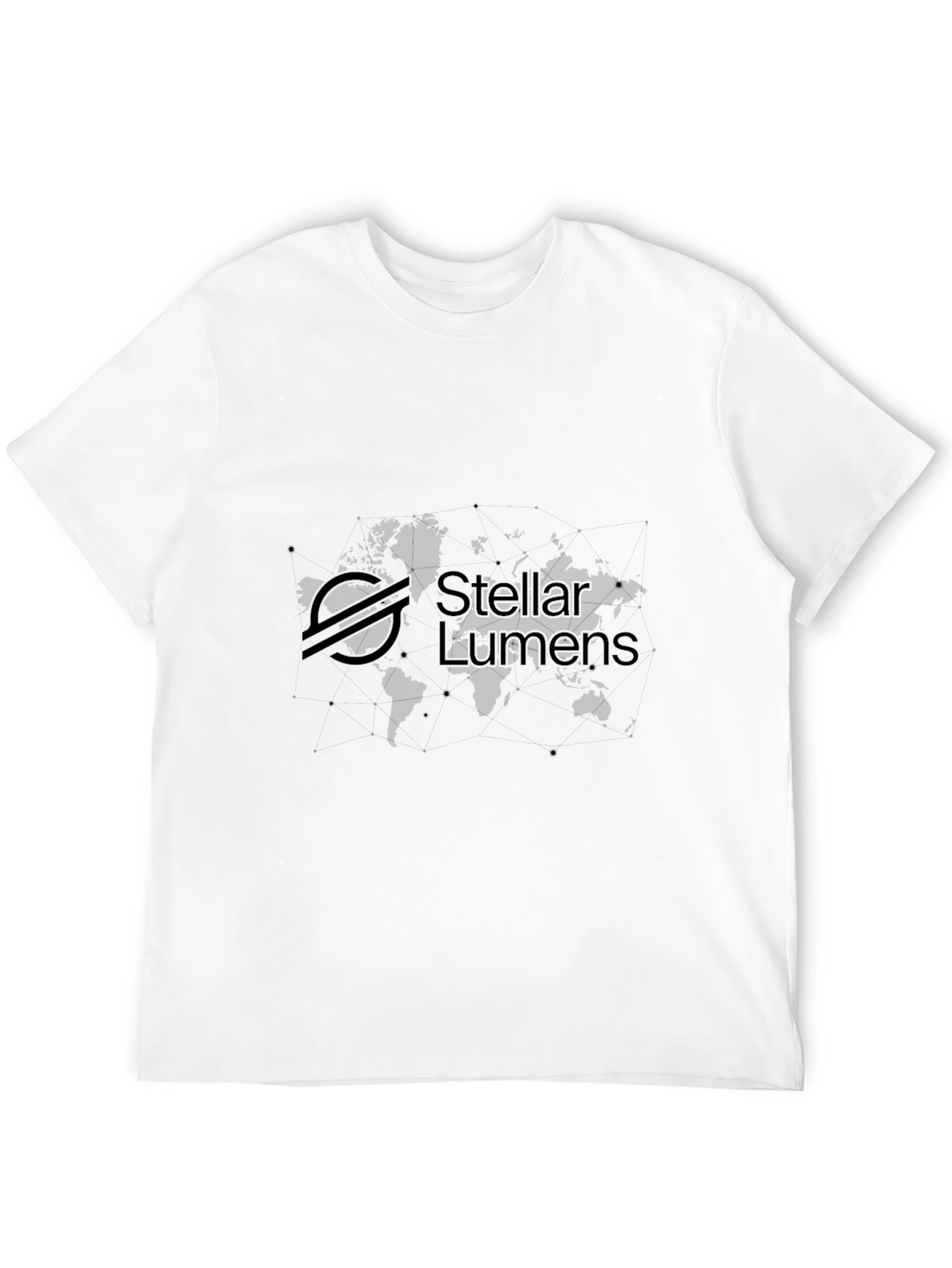 Stellar Lumens Black T-Shirt - Crypto Inspired Fashion