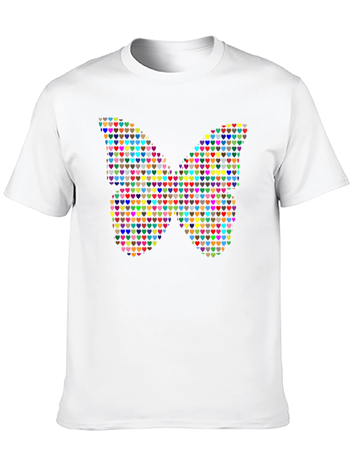 Heart Butterfly Black Graphic Tee
