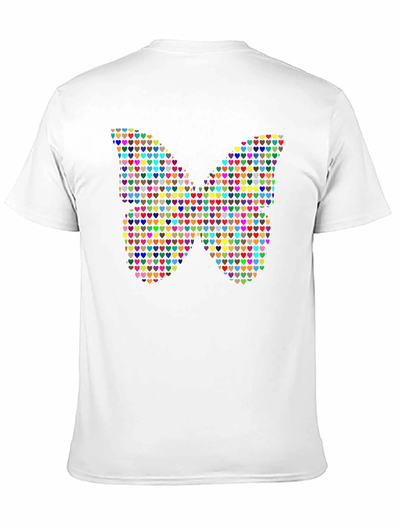 Heart Butterfly Black Graphic Tee