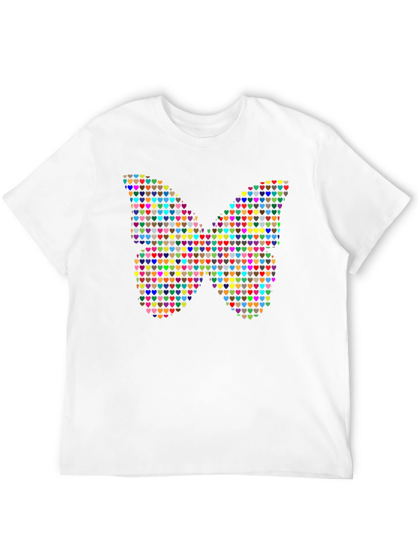 Heart Butterfly Black Graphic Tee