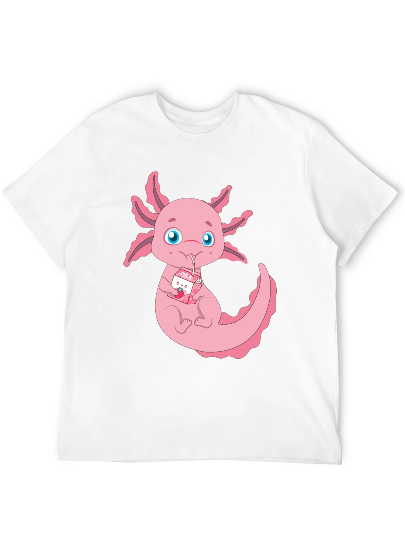 Axolotl Milk T-Shirt - Cute Kawaii Animal Tee