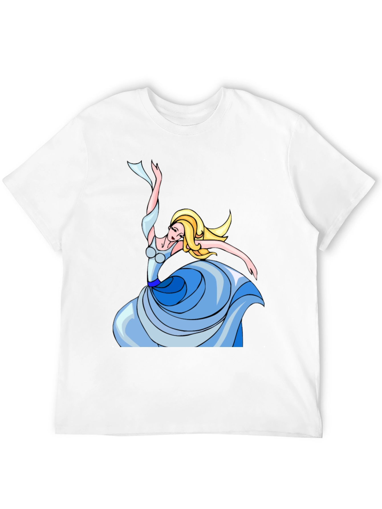 Dancing Woman Graphic Tee - Stylish Black T-Shirt