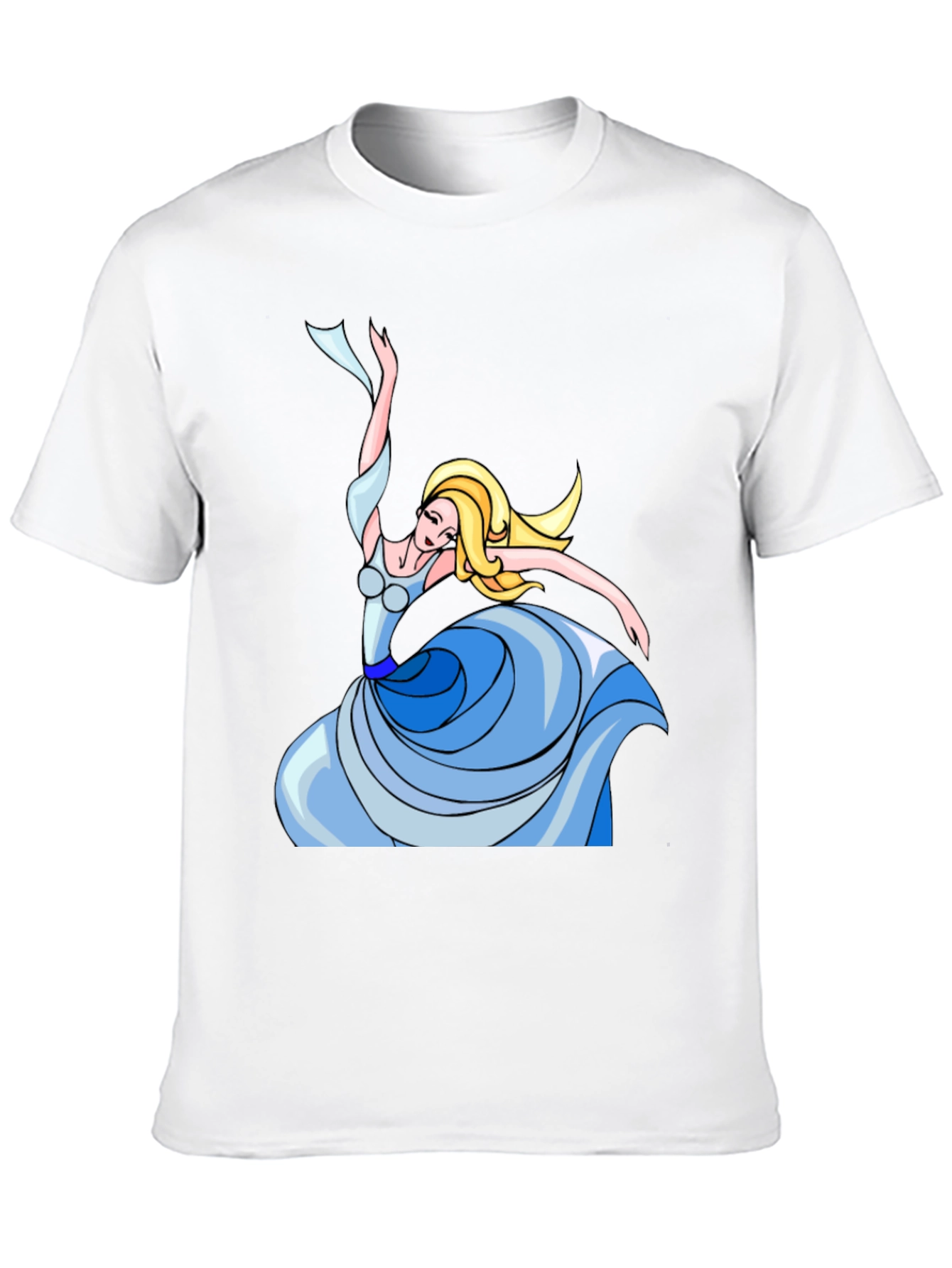 Dancing Woman Graphic Tee - Stylish Black T-Shirt