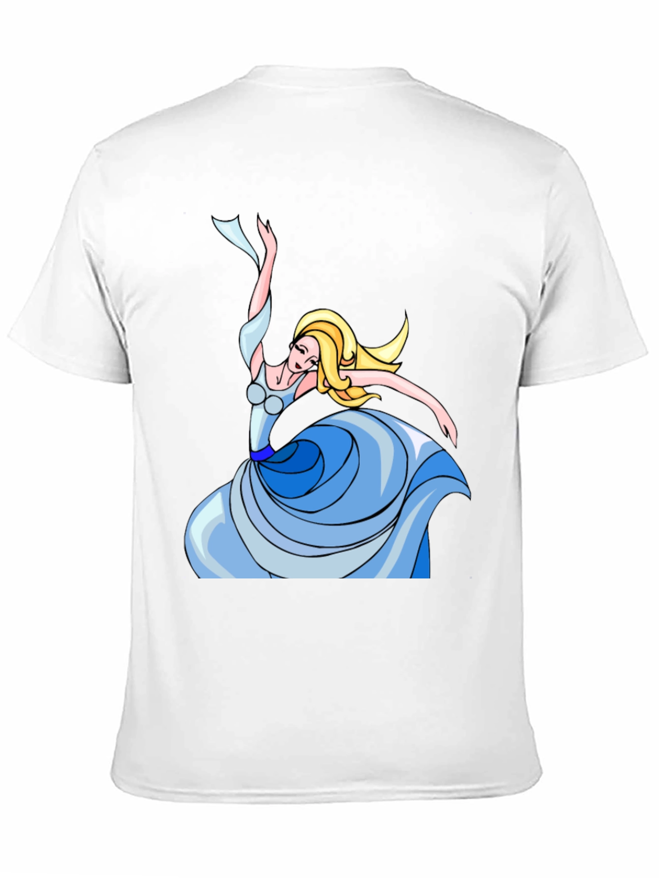 Dancing Woman Graphic Tee - Stylish Black T-Shirt