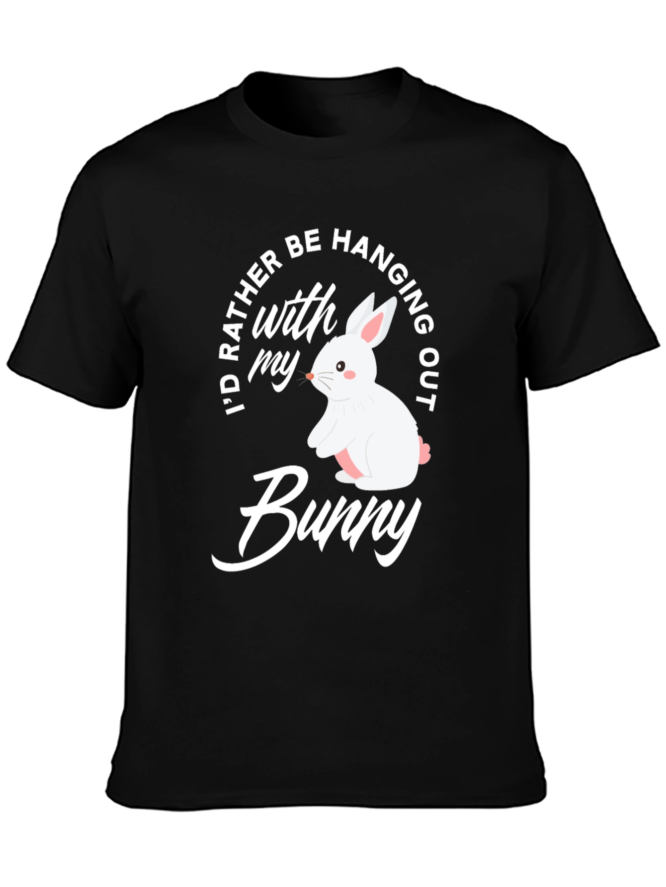Cute Bunny Graphic T-Shirt - Easter Apparel