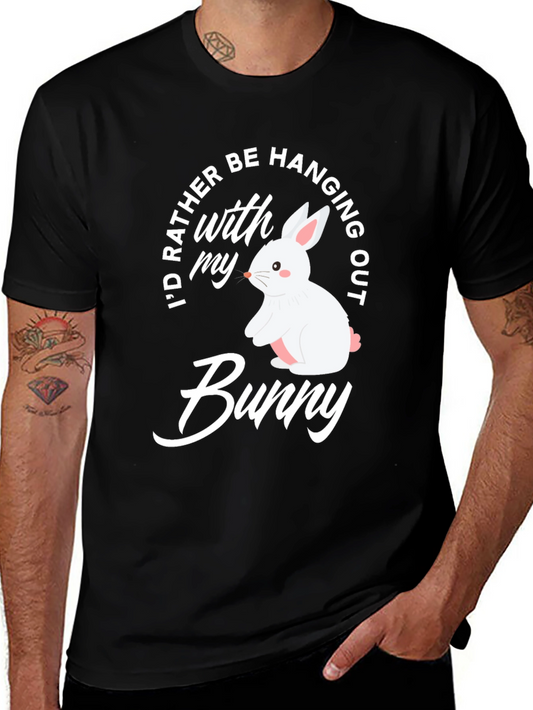 Cute Bunny Graphic T-Shirt - Easter Apparel