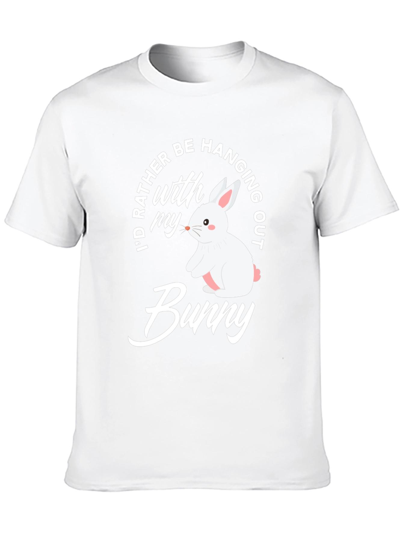 Cute Bunny Graphic T-Shirt - Easter Apparel