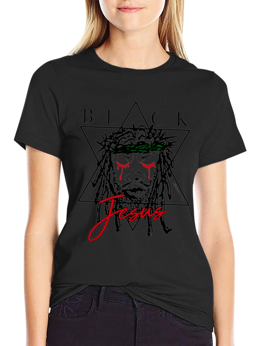 Black Jesus Graphic Tee - Stylish Streetwear