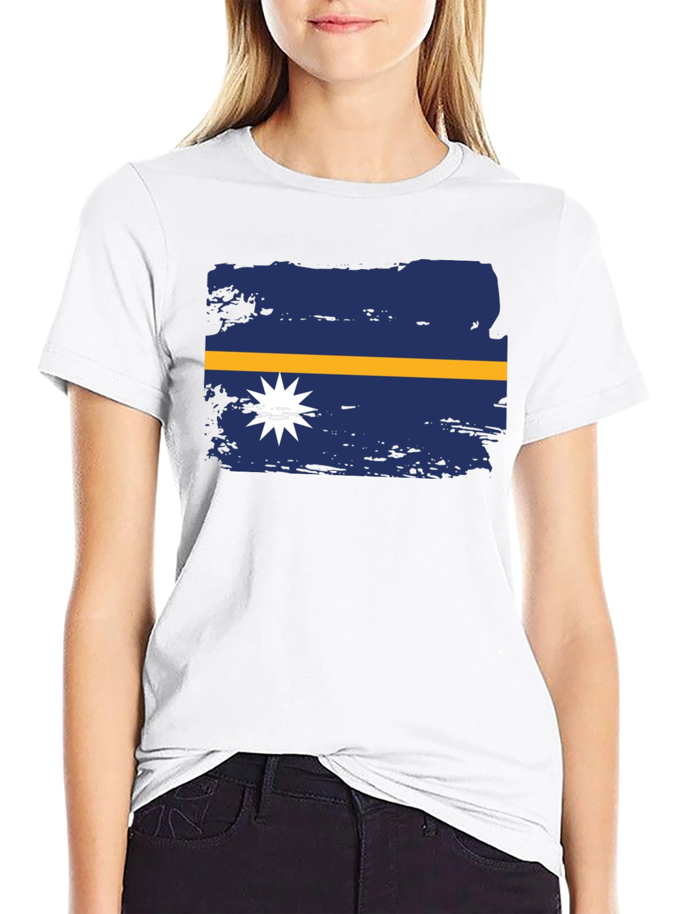 Nauru Flag T-Shirt - National Pride Tee