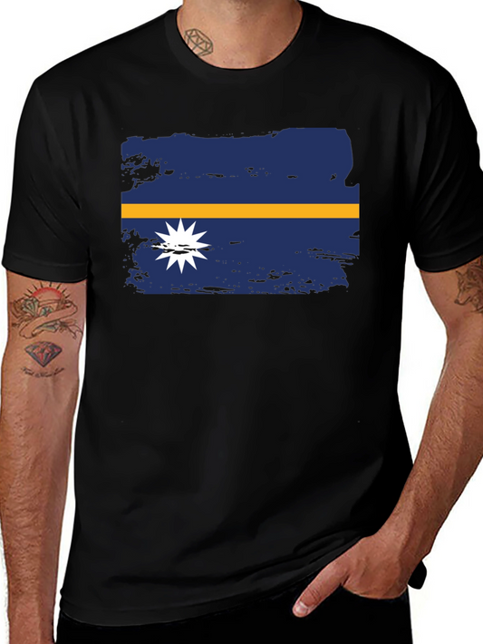 Nauru Flag T-Shirt - National Pride Tee
