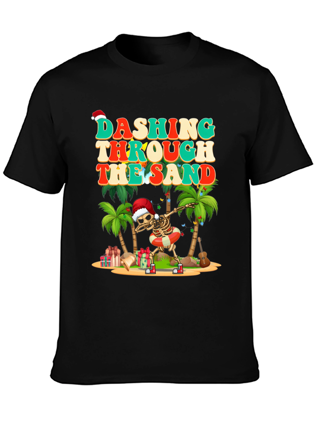 Dashing Through the Sand Skeleton Graphic Tee
