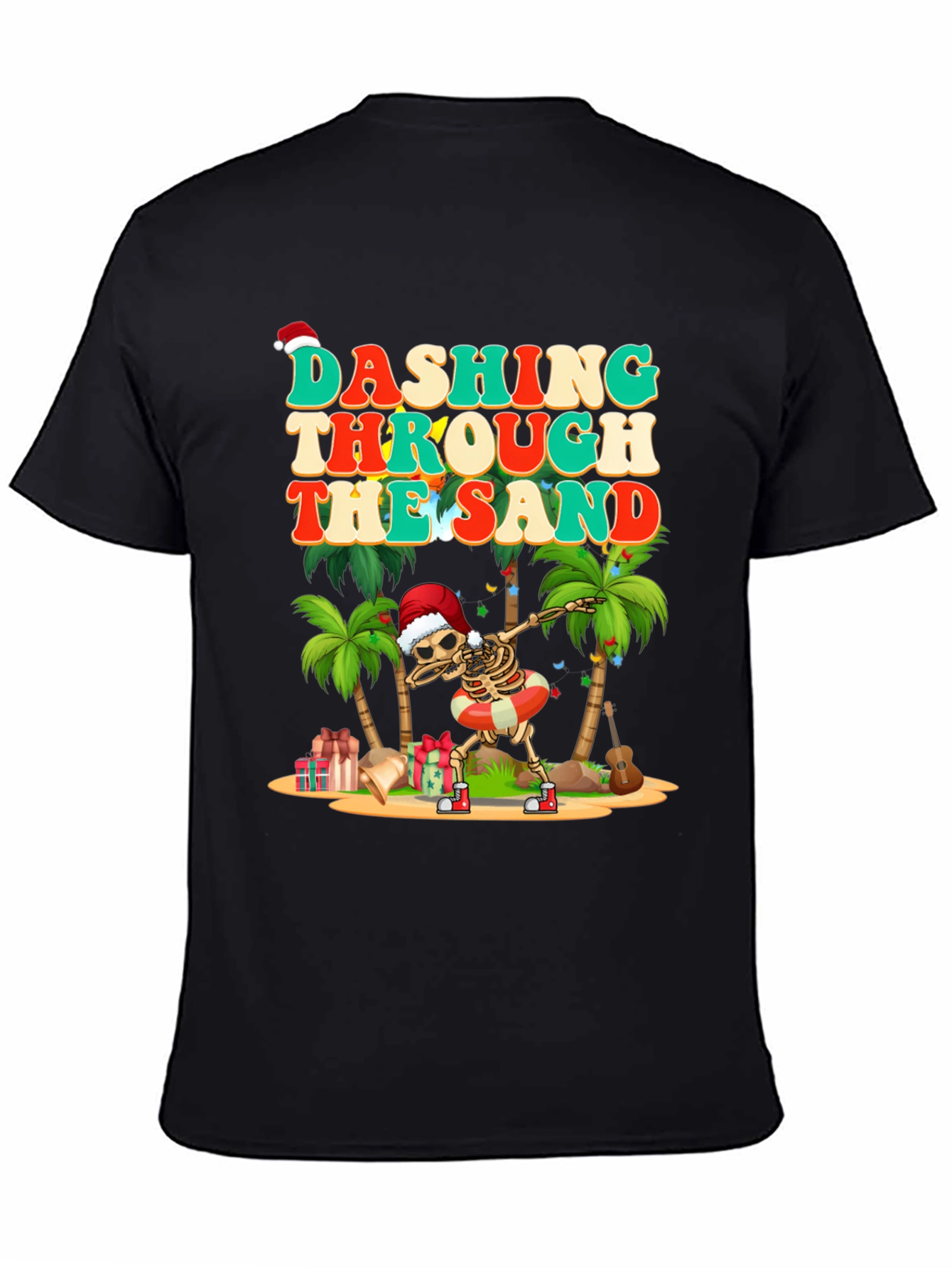 Dashing Through the Sand Skeleton Graphic Tee