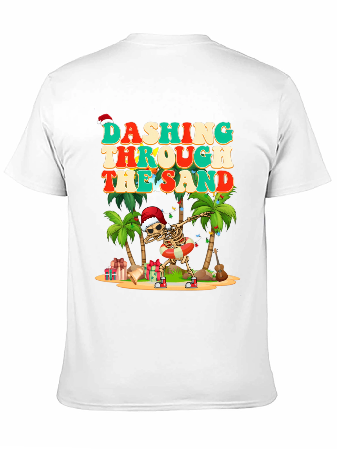 Dashing Through the Sand Skeleton Graphic Tee