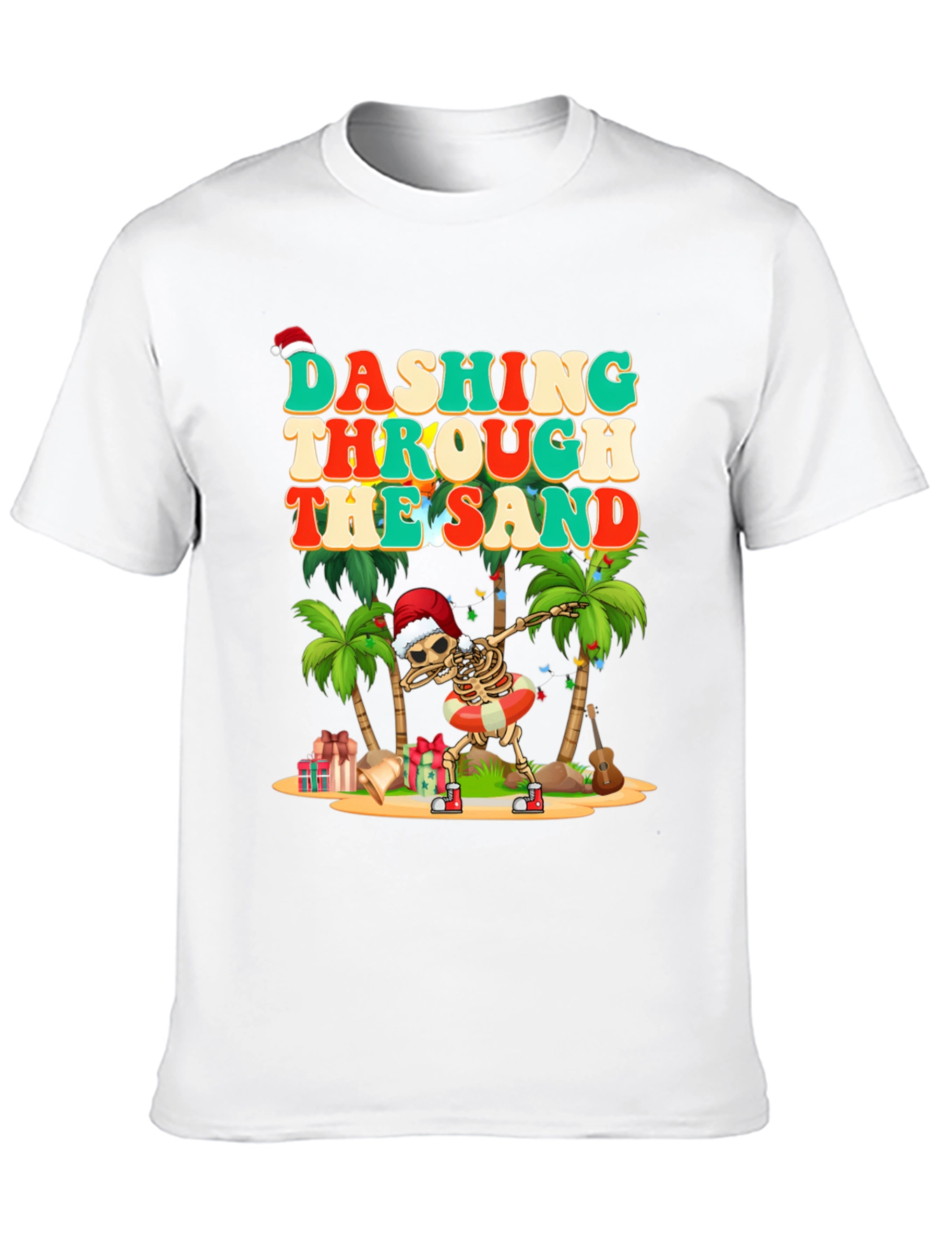 Dashing Through the Sand Skeleton Graphic Tee
