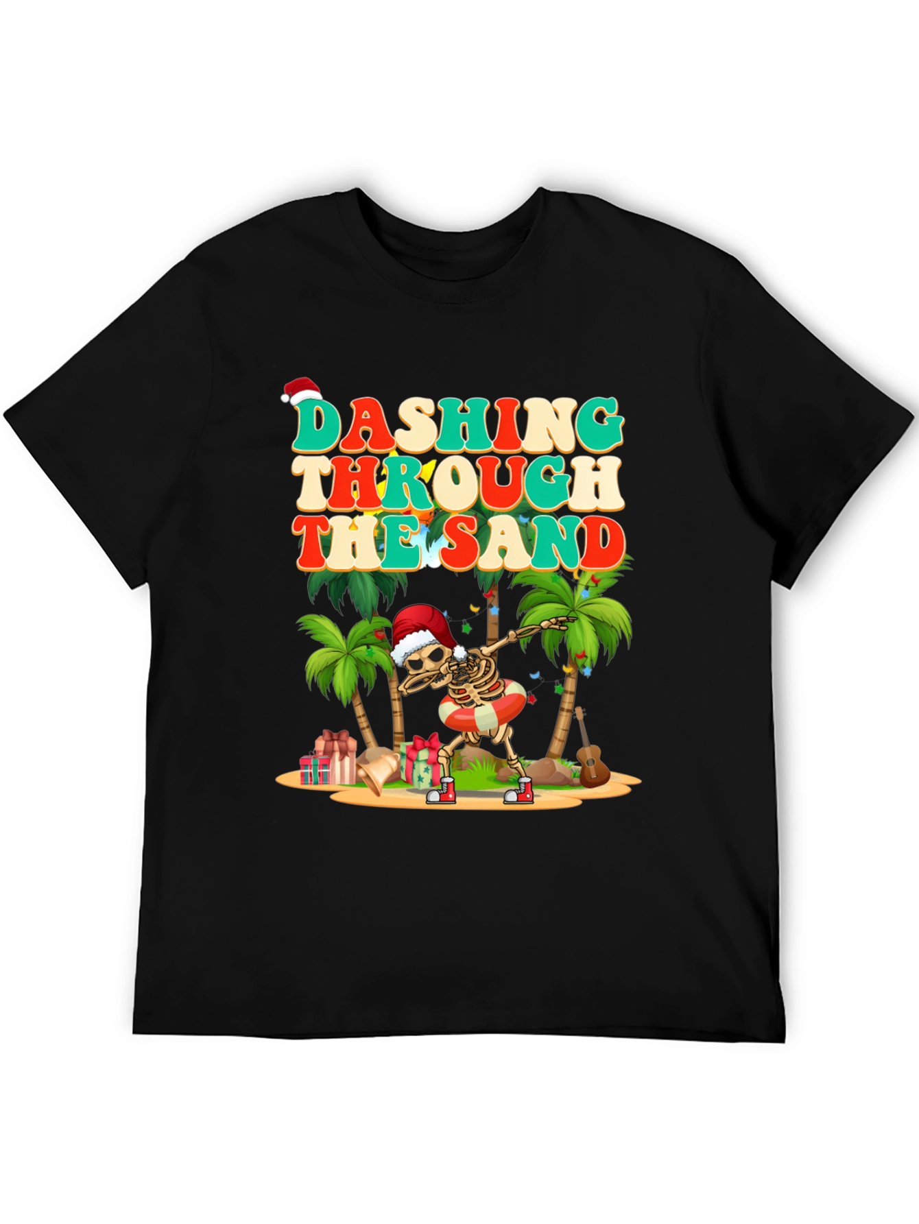 Dashing Through the Sand Skeleton Graphic Tee