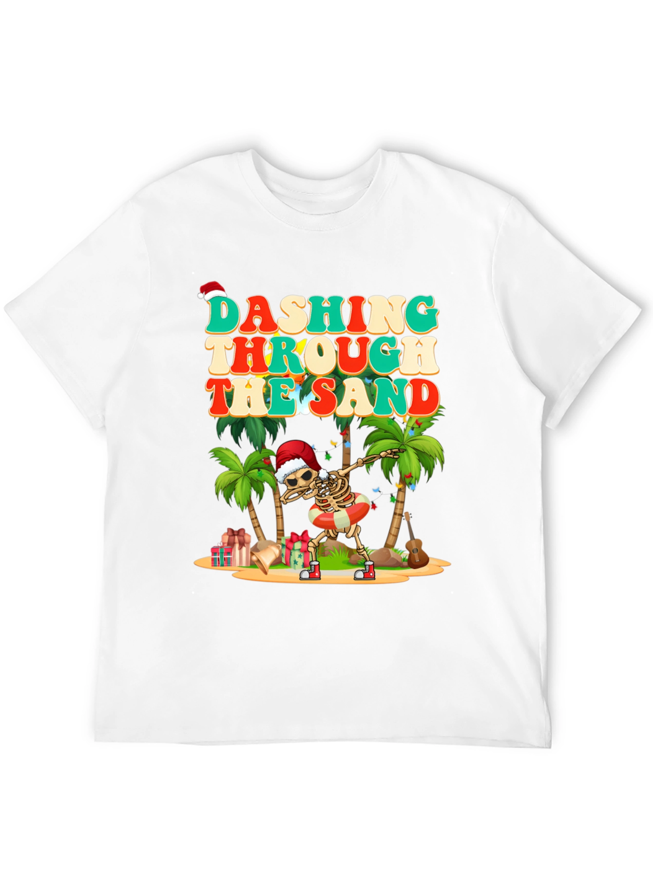 Dashing Through the Sand Skeleton Graphic Tee