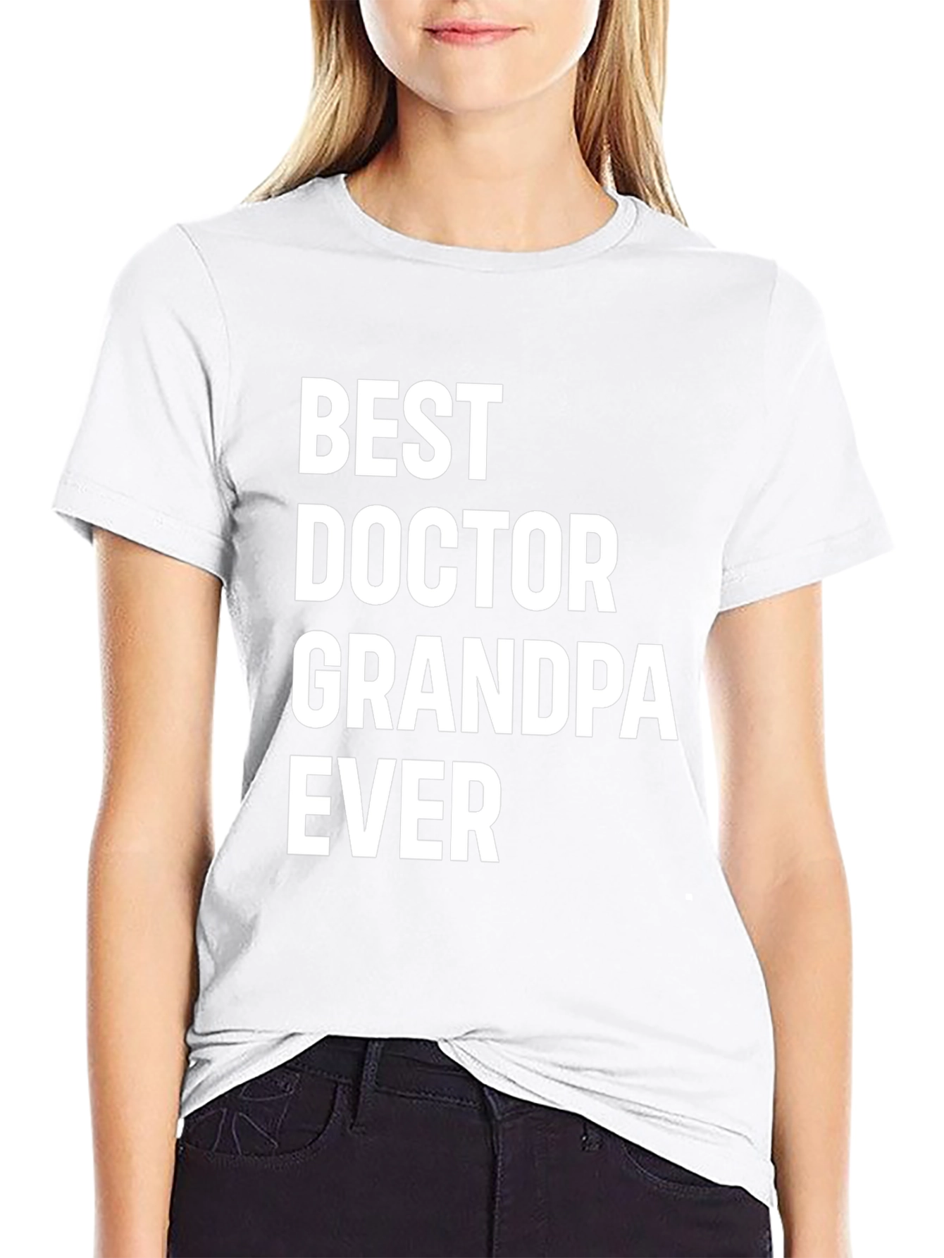 Best Doctor Grandpa Ever Graphic Tee - Black