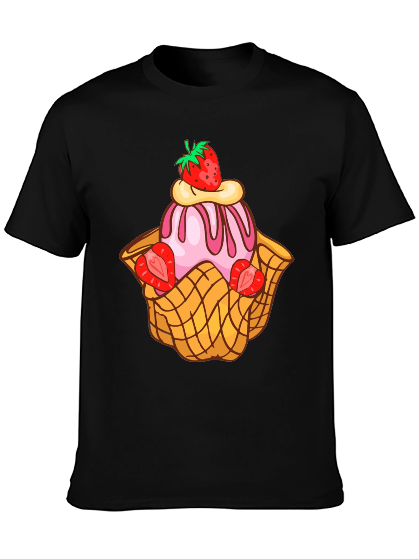 Strawberry Ice Cream Dessert T-Shirt