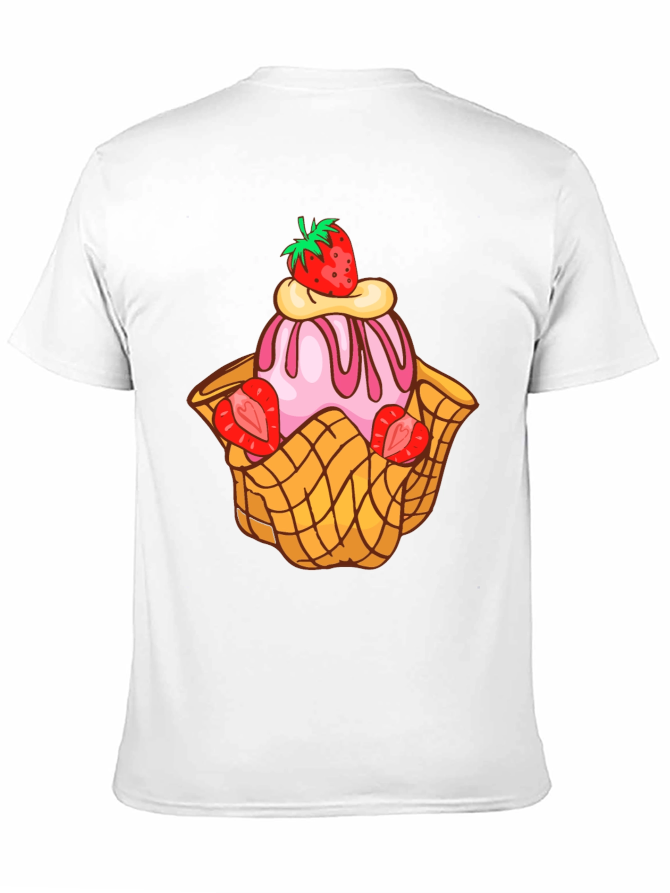 Strawberry Ice Cream Dessert T-Shirt