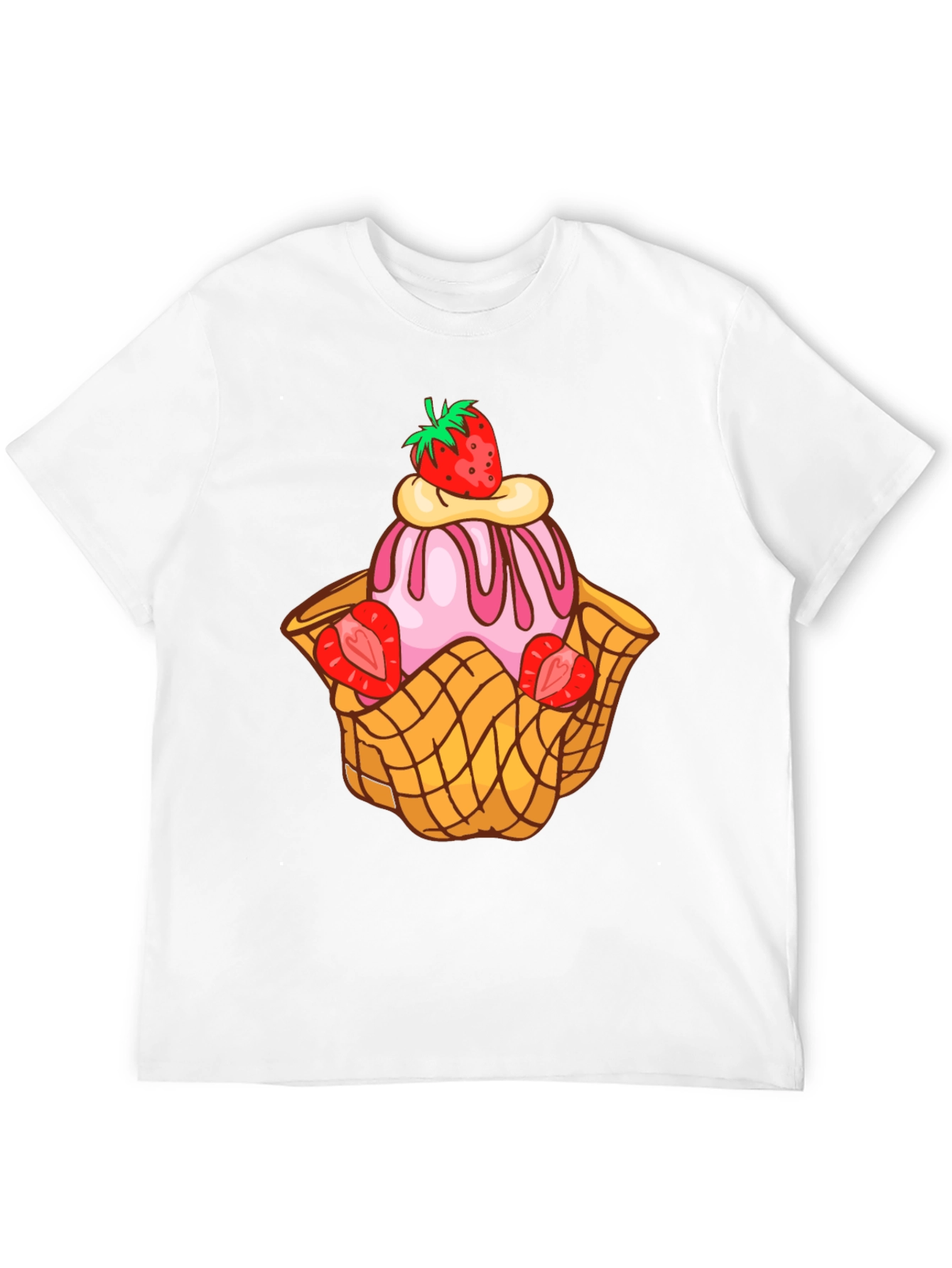 Strawberry Ice Cream Dessert T-Shirt