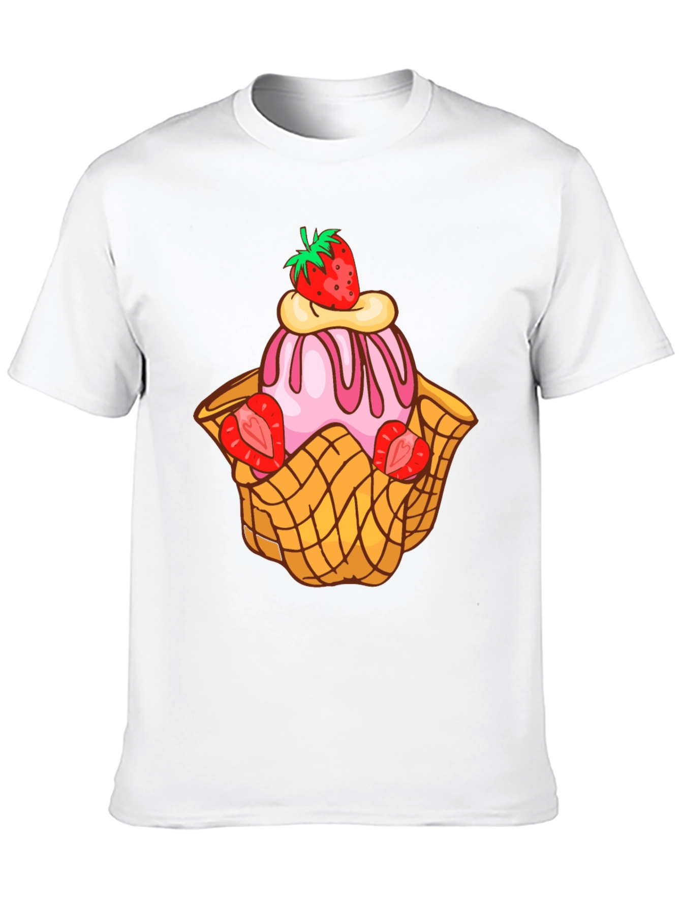 Strawberry Ice Cream Dessert T-Shirt